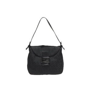 FENDI Mamma Bucket Hobo Shoulder bag zucchino vertical black